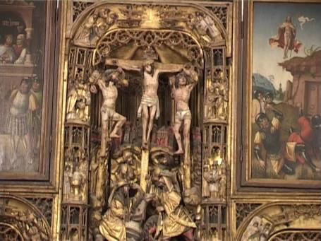 Niederkrüchten-Overhetfeld : Elmpter Kapelle, flandrischer Schnitzaltar